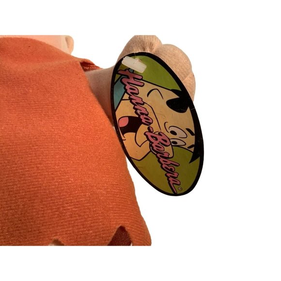 1993 Vintage Barney Rubble Plush With Tag 11 inches Hannah Barbera - Picture 8 of 9